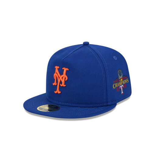 New York Mets Boho Wool Retro Crown Royal Stitched Fitted Cap