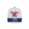 New York Mets Chainstitch White Embroidery A-Frame Snapback Cap