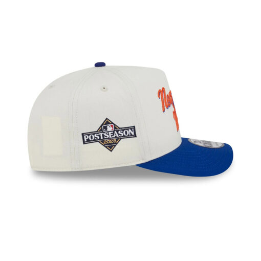 New York Mets Chainstitch White Embroidery A-Frame Snapback Cap