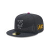 New York Mets City Connect Dark Grey Embroidered Fitted Hat
