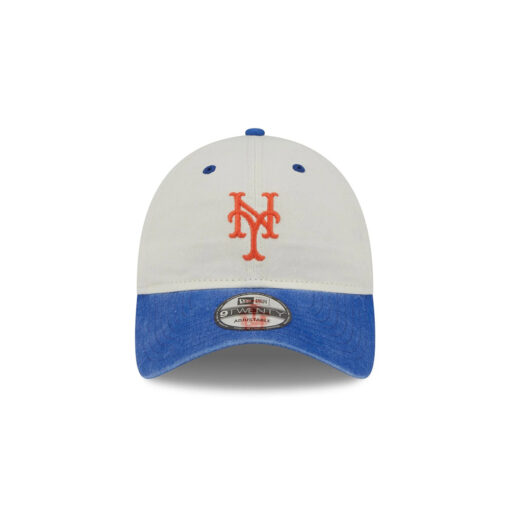 New York Mets Classic Sidescript White Stitched Adjustable Hat
