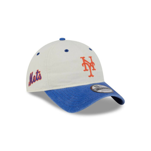 New York Mets Classic Sidescript White Stitched Adjustable Hat