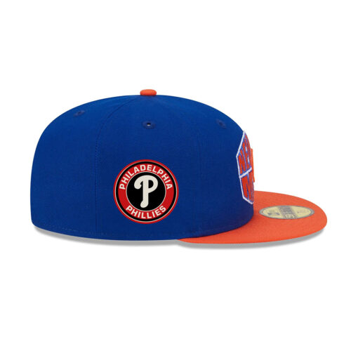 New York Mets Classic Tones White Embroidery Fitted Hat
