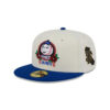 New York Mets Day of the Dead Sugar Skull Mascot Cream Embroidery Fitted Cap