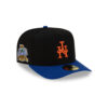 New York Mets Just Caps Upside Down Logo Royal Embroidered A-Frame Fitted Hat