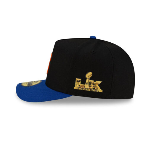New York Mets Just Caps Upside Down Logo Royal Embroidered A-Frame Fitted Hat New York Mets Just Caps Upside Down Logo Royal Embroidered A-Frame Fitted Hat
