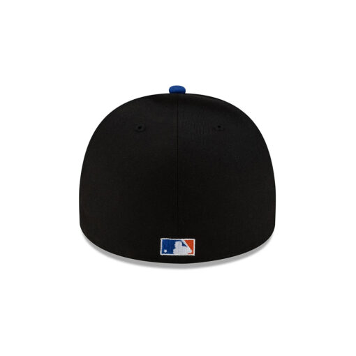 New York Mets Just Caps Upside Down Logo Royal Embroidered A-Frame Fitted Hat New York Mets Just Caps Upside Down Logo Royal Embroidered A-Frame Fitted Hat