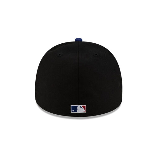 New York Mets Just Caps Upside Down Logo Royal Stitched A-Frame Fitted Cap New York Mets Just Caps Upside Down Logo Royal Stitched A-Frame Fitted Cap