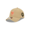 New York Mets Logo Essentials Khaki Black Embroidery A-Frame Snapback Cap