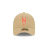 New York Mets Logo Essentials Khaki Black Embroidery A-Frame Snapback Cap 1 New York Mets Logo Essentials Khaki Black Embroidery A-Frame Snapback Cap