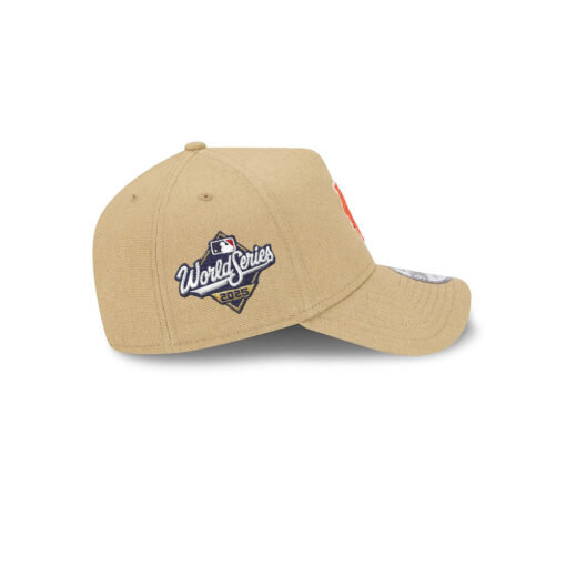 New York Mets Logo Essentials Khaki Black Embroidery A-Frame Snapback Cap New York Mets Logo Essentials Khaki Black Embroidery A-Frame Snapback Cap