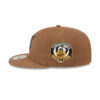 New York Mets Logo Scribble Brown Embroidered Fitted Hat