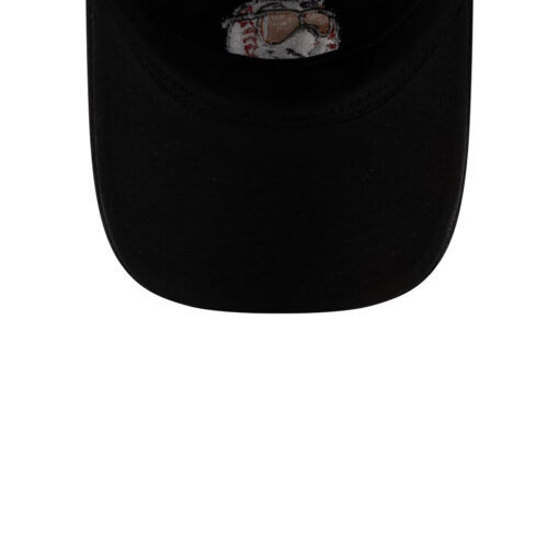 New York Mets Mr. Met Black Embroidered Adjustable Hat