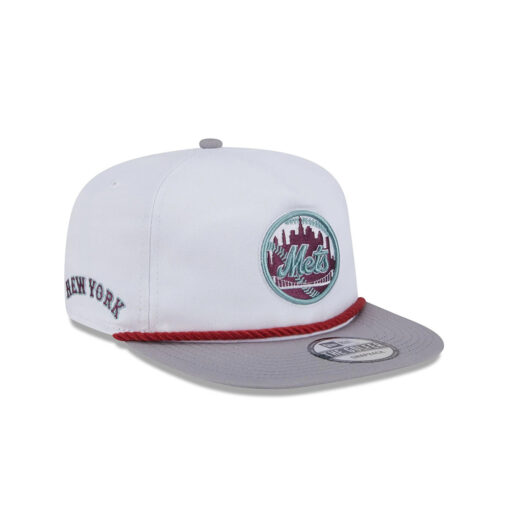 New York Mets Optic White Golfer Embroidered Cap New York Mets Optic White Golfer Embroidered Cap