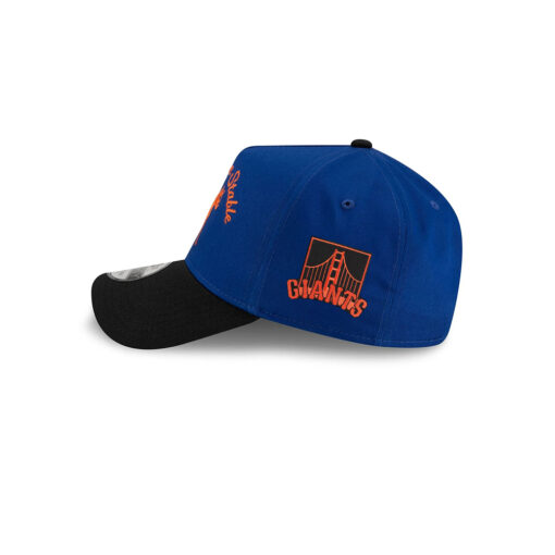 New York Mets Siegelman Stable Black Visor A-Frame Embroidered Snapback Hat