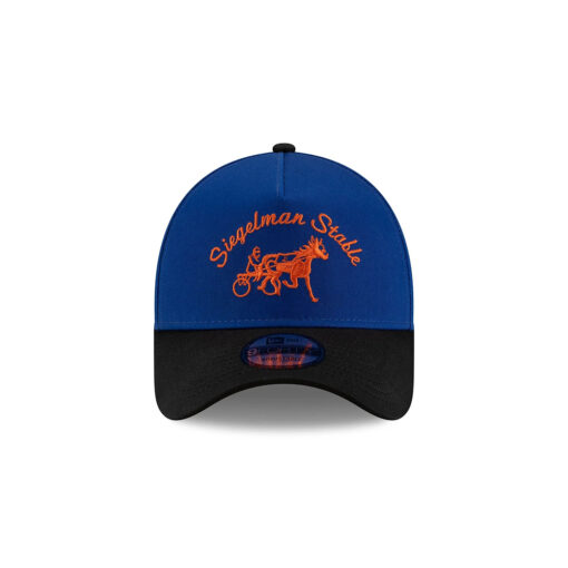 New York Mets Siegelman Stable Black Visor A-Frame Embroidered Snapback Hat