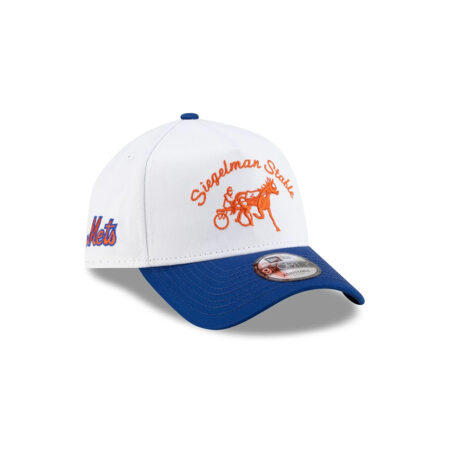 New York Mets Siegelman Stable Blue Visor A-Frame Embroidered Snapback Hat