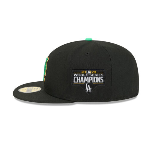 New York Mets St. Patricks Day Black Embroidered Fitted Cap