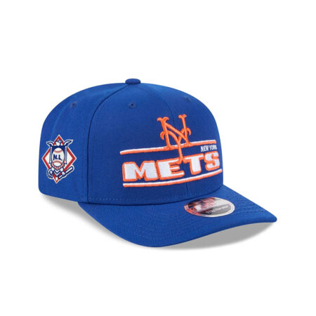 New York Mets State Blue Embroidered Stretch Snap Hat