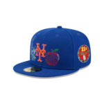 New York Mets State Stitch Blue Embroidered Fitted Hat