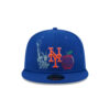 New York Mets State Stitch Blue Embroidered Fitted Hat