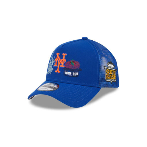 New York Mets State Stitch Blue Stitched A-Frame Trucker Cap