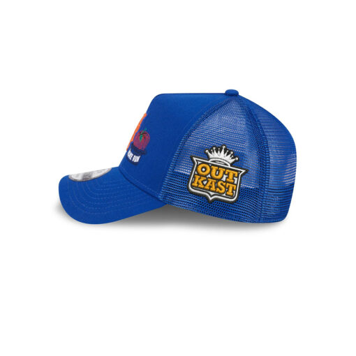 New York Mets State Stitch Blue Stitched A-Frame Trucker Cap