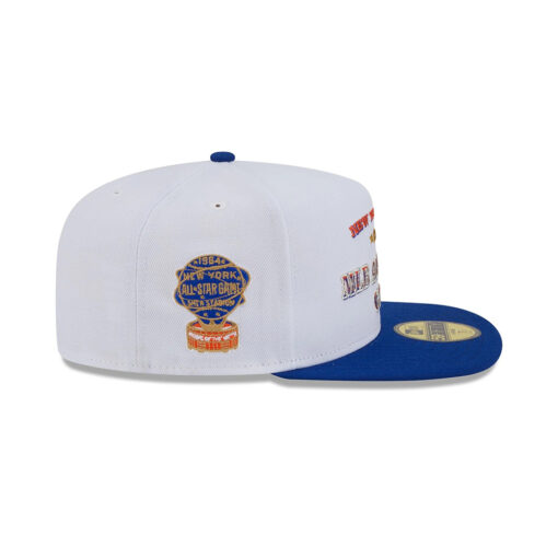New York Mets Summer Derby White A-Frame Embroidered Fitted Cap New York Mets Summer Derby White A-Frame Embroidered Fitted Cap