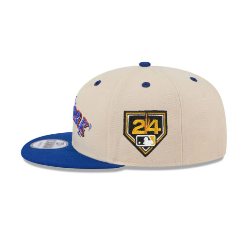 New York Mets Team Art Cream Snapback Cap