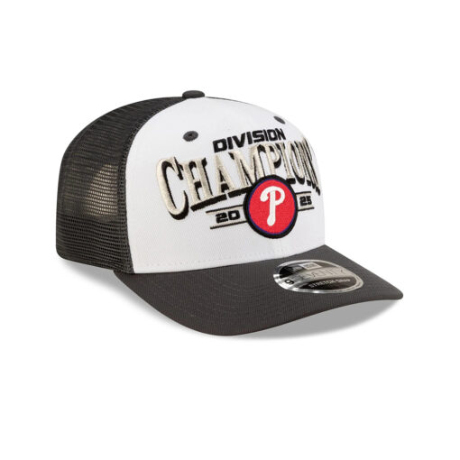 Philadelphia Phillies 2025 Regular Season Division Champions Locker Room Black Stretch-Snap Cap
