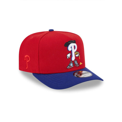 Philadelphia Phillies Cartoon Red Embroidered Snapback Cap