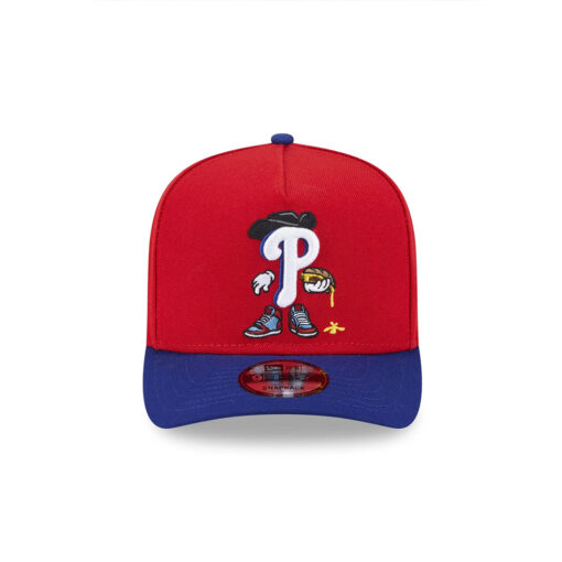 Philadelphia Phillies Cartoon Red Embroidered Snapback Cap