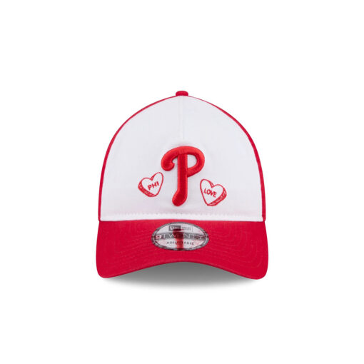 Philadelphia Phillies Conversation Hearts Red A-Frame Adjustable Hat