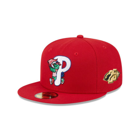 Philadelphia Phillies Deceptor Red Embroidered Logo Fitted Cap