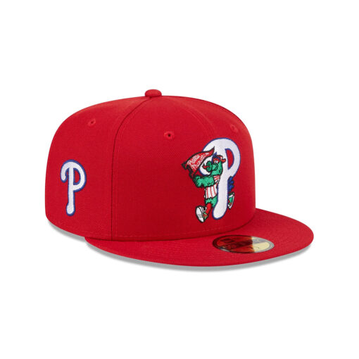 Philadelphia Phillies Deceptor Red Embroidered Logo Fitted Cap