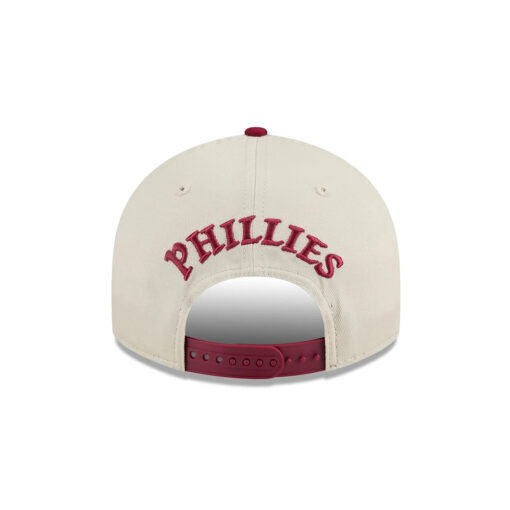 Philadelphia Phillies Scattered Patches Retro Crown Beige Stitched Logo Snapback Hat