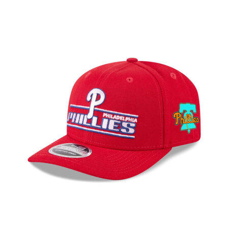 Philadelphia Phillies Stated Red Embroidered Logo Stretch-Snap Hat