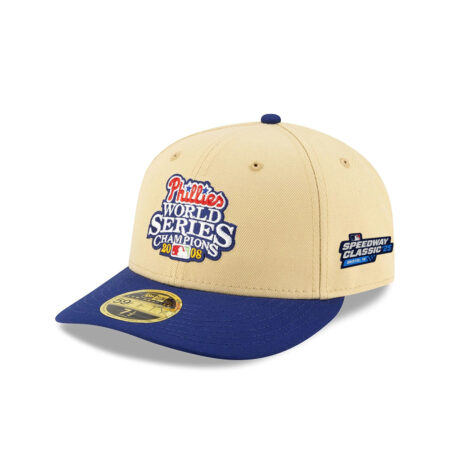 Philadelphia Phillies World Series Low Profile Chrome Fitted Hat