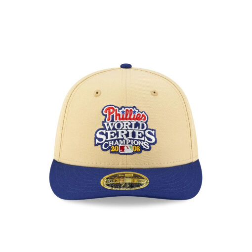 Philadelphia Phillies World Series Low Profile Chrome Fitted Hat