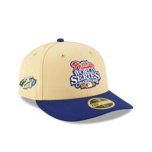 Philadelphia Phillies World Series Low Profile Chrome Fitted Hat