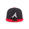 Atlanta Braves ’95 Championship Wool Fitted Cap in Black Red