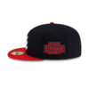 Atlanta Braves All-Star Side Patch Fitted Cap in Black Red