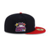 Atlanta Braves All-Star Side Patch Fitted Cap in Black Red