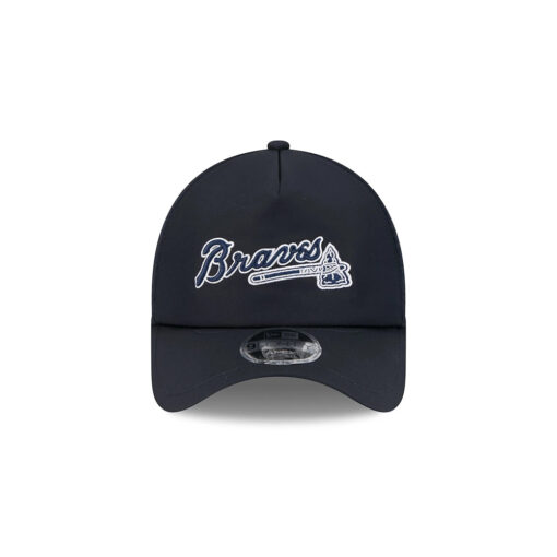 Atlanta Braves Alt Tomahawk Practice Mesh Snapback in Black