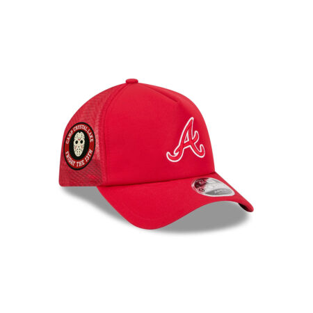 Atlanta Braves Alternate Colorway Practice Mesh Snapback in Red