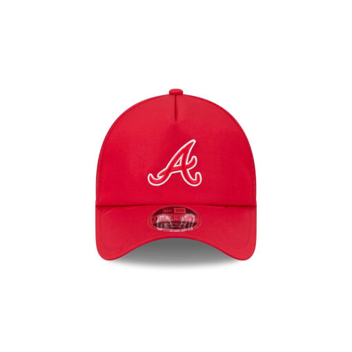 Atlanta Braves Alternate Colorway Practice Mesh Snapback in Red