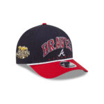 Atlanta Braves Arch M-Crown A-Frame Snapback in Black Red