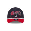 Atlanta Braves Arch M-Crown A-Frame Snapback in Black Red