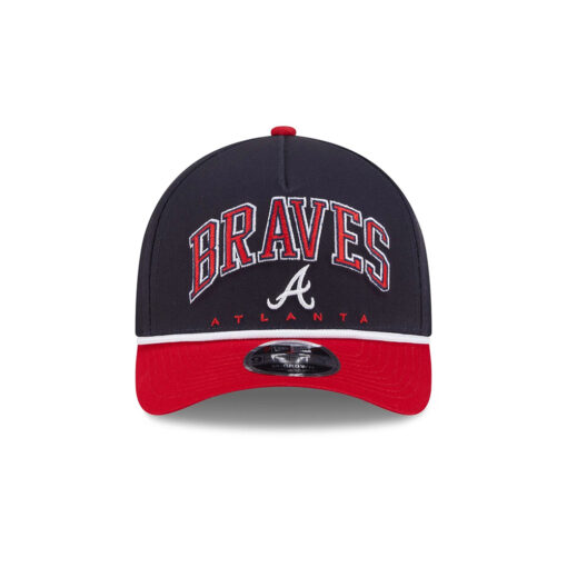 Atlanta Braves Arch M-Crown A-Frame Snapback in Black Red