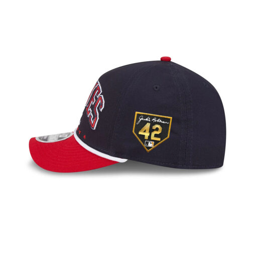 Atlanta Braves Arch M-Crown A-Frame Snapback in Black Red